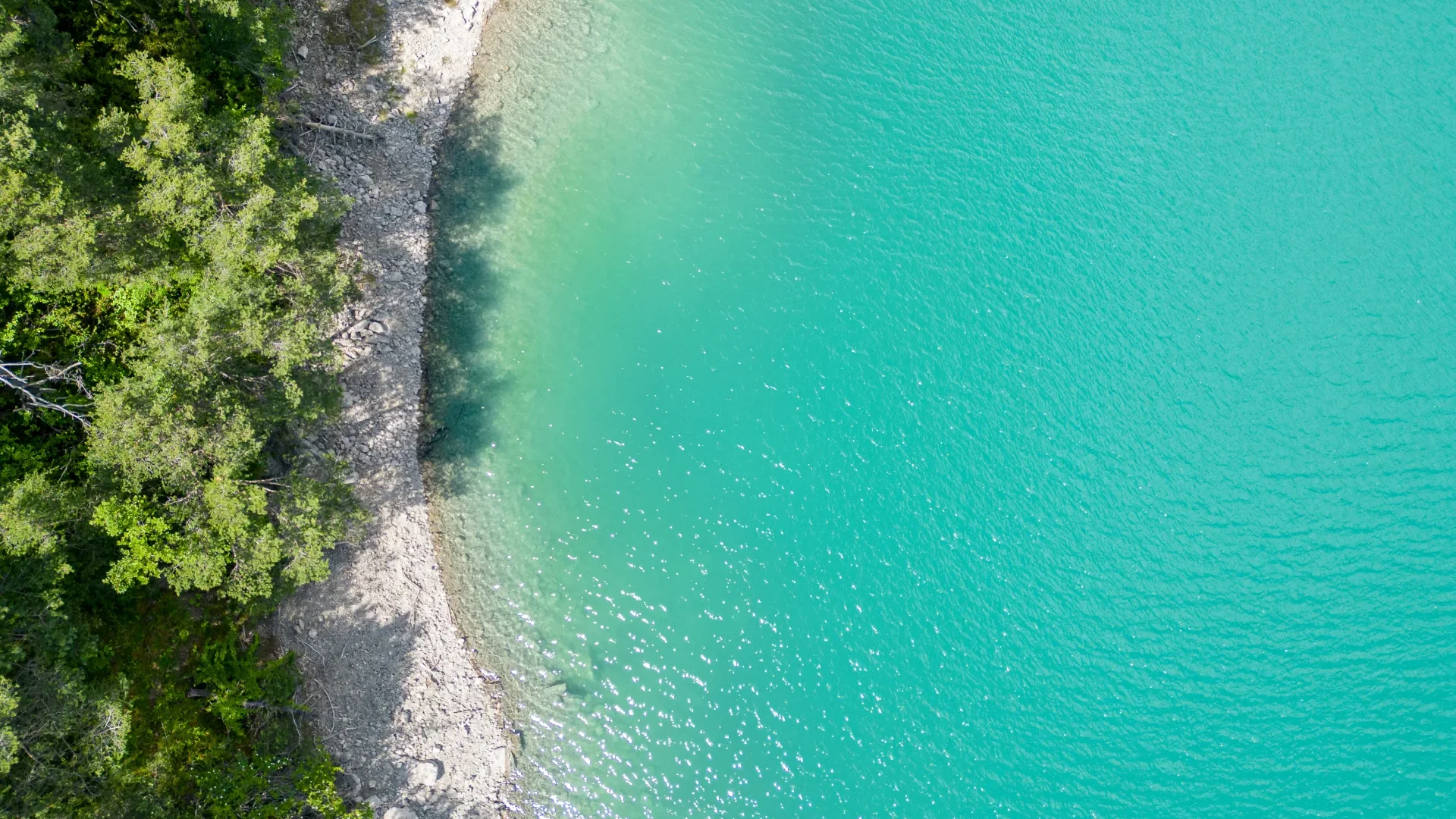 Lac de Castillon vue aérienne