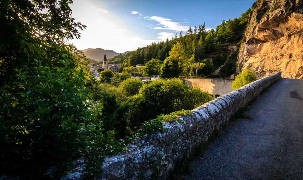 la route napoléon le pont du roc